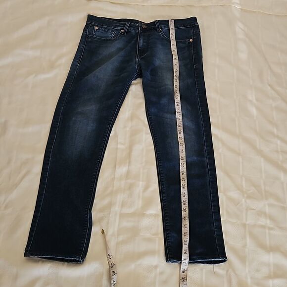 Levi Strauss & Co Men Relaxed Fit Denim Jeans 34×34 Dark Blue Washed - Picture 7 of 16